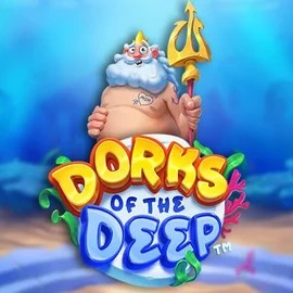 Dorks of the Deep slot logo by Hacksaw Gaming at iDEAL CasinoDorks of the Deep